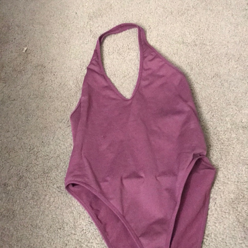 Forever 21 mauve halter top body suit